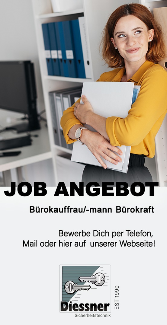 Job-Angebot - Bürokauffrau